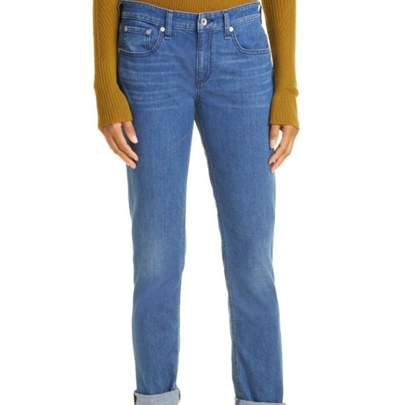 RAG & BONE DRE LOW RISE SLIM BOYFRIEND JEANS - Picture 6 of 6